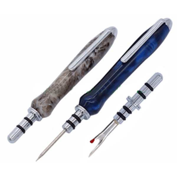 Seam Ripper with Large & Small Blade & Stiletto Blade  #330- Chrome - 3 Tips - Kit