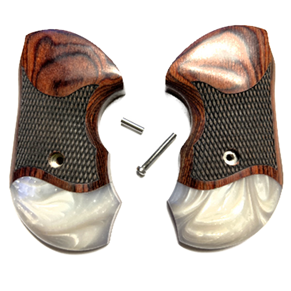 Rossi RP 63 Grips fits RP 63 - DOES NOT FIT POLYMER FRAME MODELS.   models. ROSEWOOD + Pearl