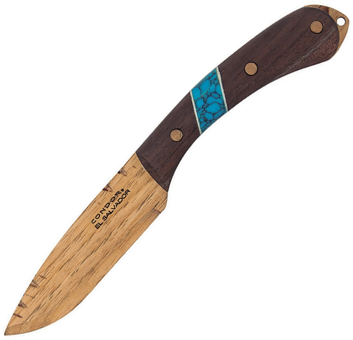 * Blue River Wooden Knife Kit - Fixed Blade with Sheath
