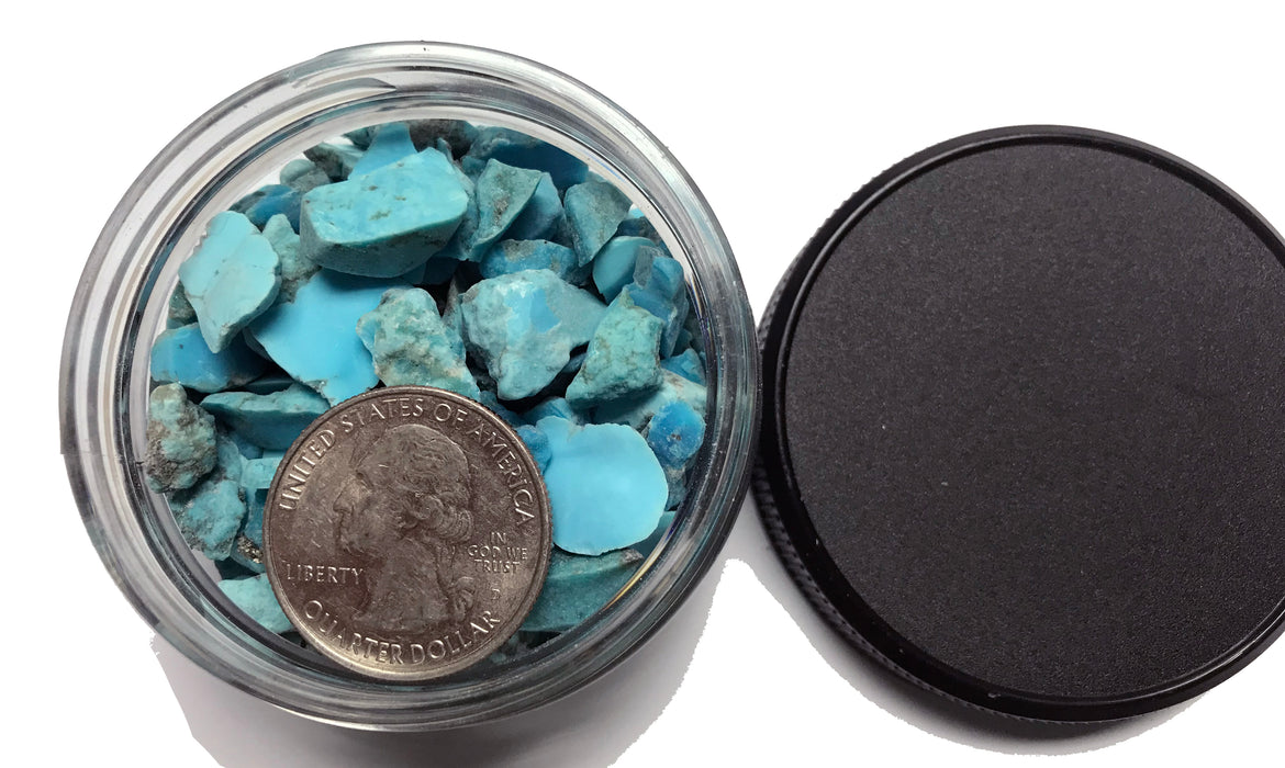 Turquoise A+ Blue Large Size Chips  2 oz