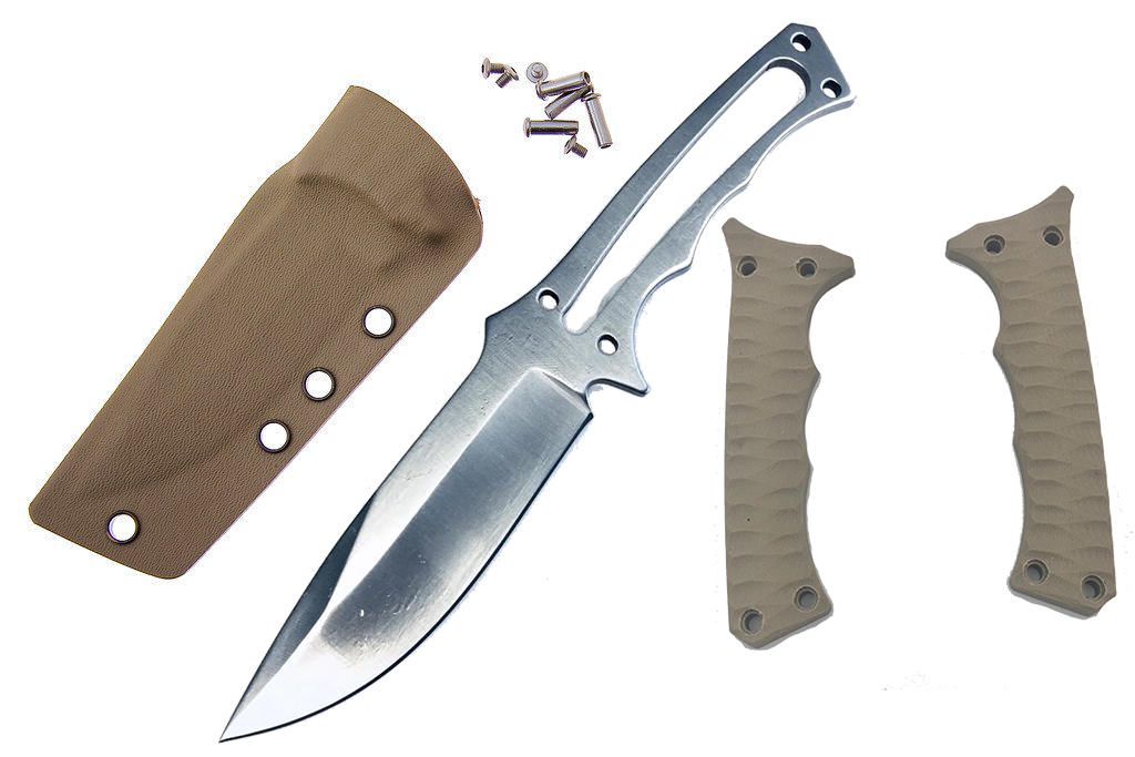 Lone Survivor Military Knife With Sheath & Scales