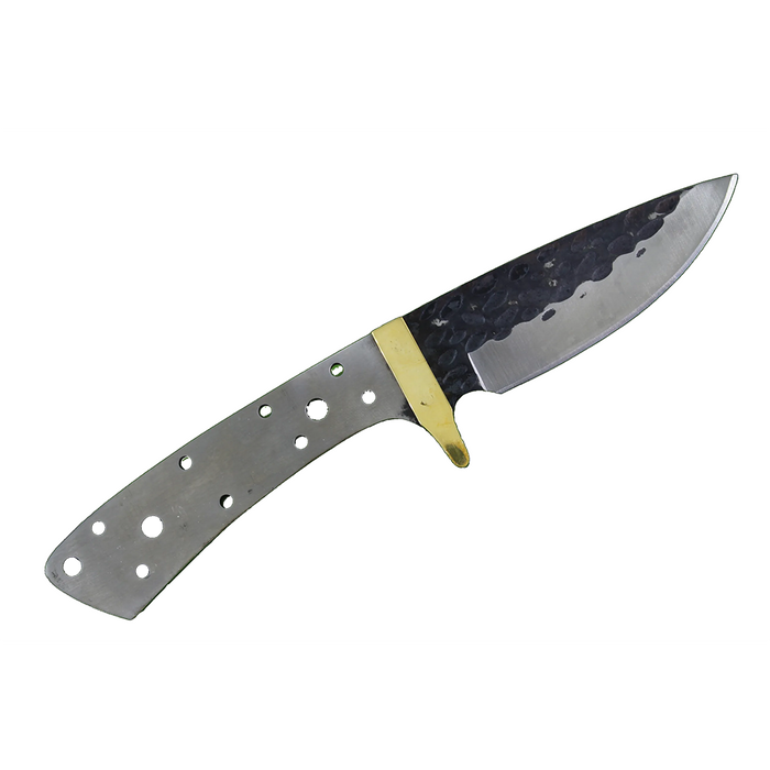 Mohave Drop Point Skinner w/ Brass Bolster - Hammered