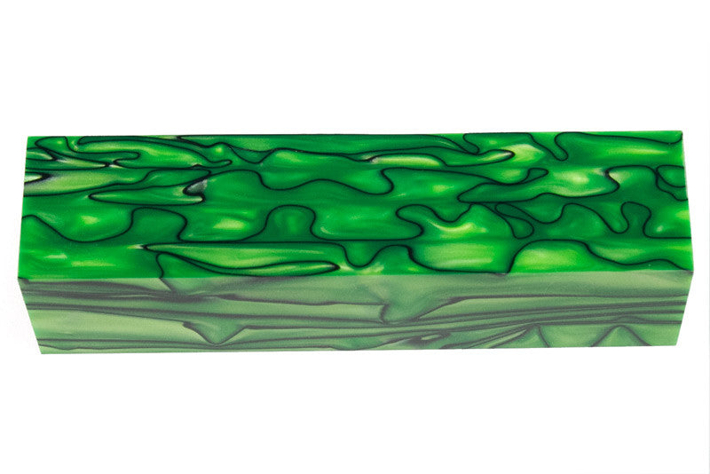 Nuclear Lime 1.5" x 1.5" x 6" Acrylic Bottle Stopper Blank