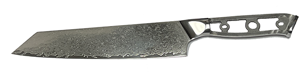 * VG10 Rain Drop Pattern - Bunka Knife Blank - 13.5" OAL 8.25" Cut