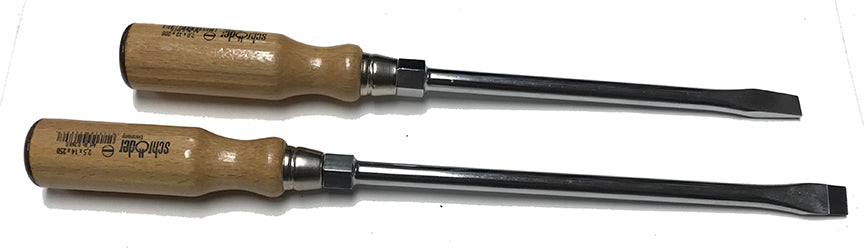 Schroder Wood Handle Screwdriver 2,5x14x250 - 9.8" approx