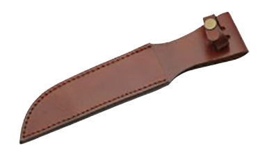 Knife Sheath Leather - SH660012 - 12" Thumb Snap - WoodWorld of Texas