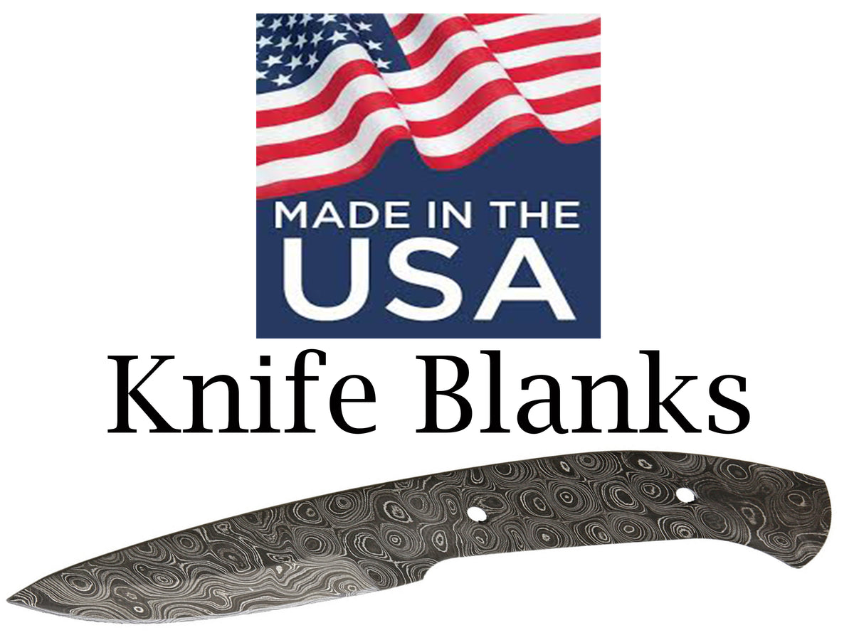 Spy Dagger (Damascus) DIY Knife Blade Blank, USA Made