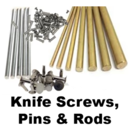 Knife pin rod material and screws