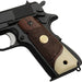 **1911 Full Size Checkered & Engraved Rosewood Grips w/ Acrylic Ivory Accent U.S. Medallion - WoodWorld of Texas