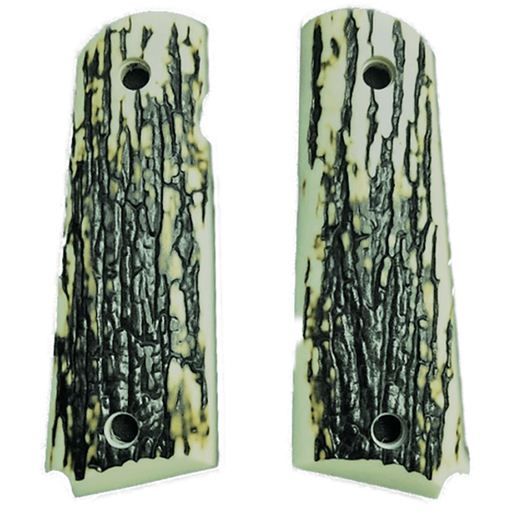 1911 Full Size Gun Grips Faux Mammoth Bark - WoodWorld of Texas