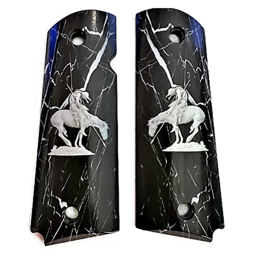 1911 Full Size Grips - UV / HD Image Printed Over ABS - End of Trail - WoodWorld of Texas