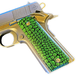 1911 Full Size Grips - UV / HD Image Printed Over Wood - Green Dragon - WoodWorld of Texas