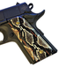 1911 Officer / Compact Size UV/HD image printed over wood - Rattle Snake Skin - WoodWorld of Texas