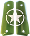 1911 Full Size Grips - UV / HD Image Printed Over Acrylic - Green Jeep Star - WoodWorld of Texas