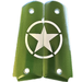 1911 Full Size Grips - UV / HD Image Printed Over Acrylic - Green Jeep Star - WoodWorld of Texas