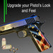 1911 Full Size Grips - UV / HD Image Printed Over Wood - US Flag Betsy Ross - WoodWorld of Texas