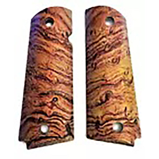 1911 Full Size HD / UV Image Grips - Desert Ironwood Face Grain  - Printed over ABS - WoodWorld of Texas