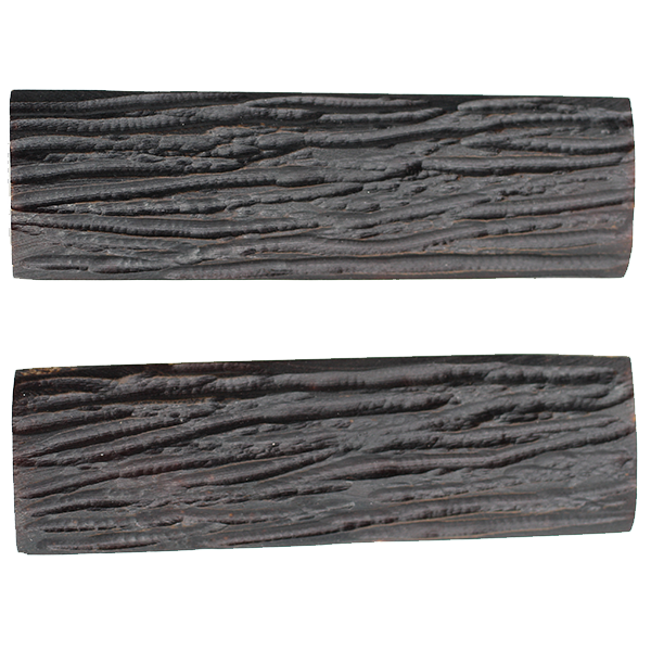 Genuine Bone - Winter Bottom Jigged Stag Design - Dyed Black- 1/4" X 1.5:" X5"