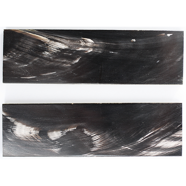Water Buffalo -  Black with White Stripe  -  3/8"x1.5"x5"