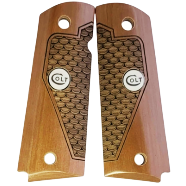 1911 Full Size G10 Composite with Fish Scales with Colt Logo White Medallion