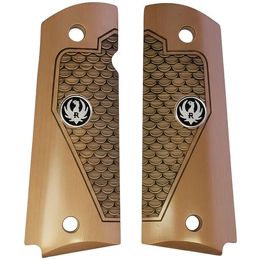 1911 Full Size G10 Composite with Fish Scales with Ruger Black Medallion - WoodWorld of Texas