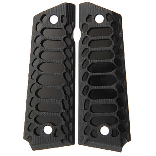1911 Full Size G10 Skeletonized with Black Insert Grips — WoodWorld of ...