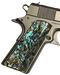 1911 Full Size Grips - UV / HD Image Printed Over Acrylic - Puau Abalone - WoodWorld of Texas