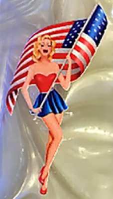 1911 Full Size Acrylic Faux Pearl Grips Latest Patriot HD/UV printed Image - WoodWorld of Texas