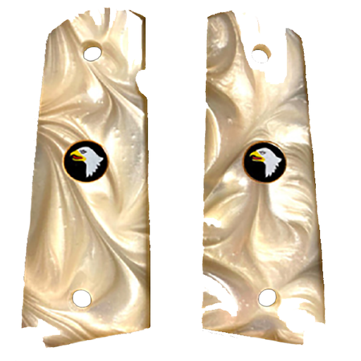 1911 Officer / Compact Acrylic Pearl w/ Screaming Eagle Medallion - WoodWorld of Texas