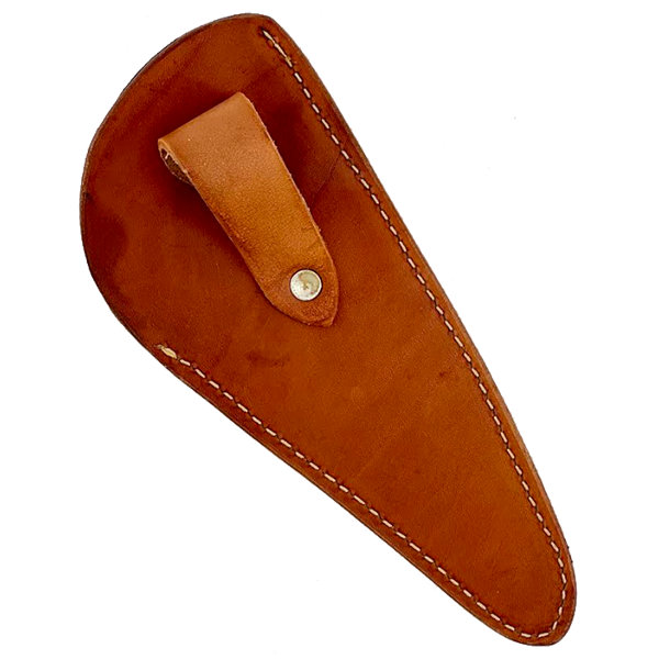 Custom Leather Knife Sheath Leather - SHWW10333 - 3.5" opening and a 8" length with Belt loop. Fits Rockin' & Ugly Chef Knife and other like sized Knives (Copy)