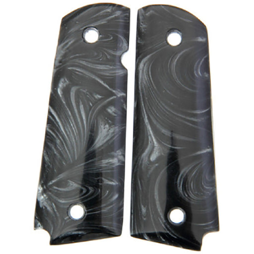 1911 Full Size Acrylic Faux Black Pearl and Faux White Pearl Set (2 Pairs of Grips) - WoodWorld of Texas