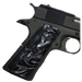1911 Full Size Acrylic Faux Black Pearl with Colt Logo Black Medallion - WoodWorld of Texas
