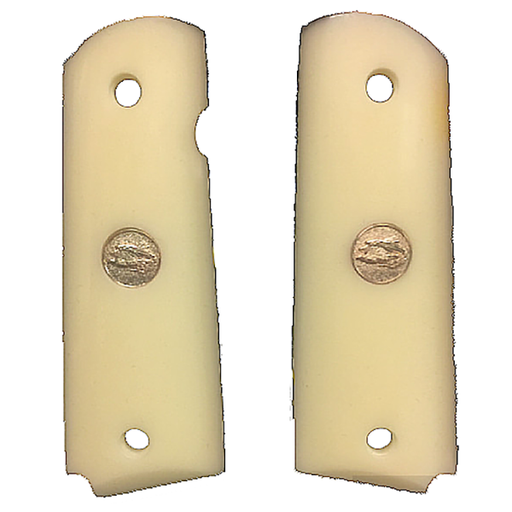 1911 Full Size Acrylic Faux Ivory Grips w/ Eagle Gold Medallion - WoodWorld of Texas