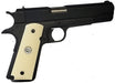 1911 Full Size Acrylic Faux Ivory Grips w/ Colt Logo White Medallion - WoodWorld of Texas