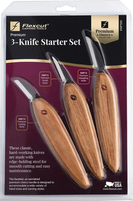 Flexcut - Premium 3-Knife Starter Set (KNP500)