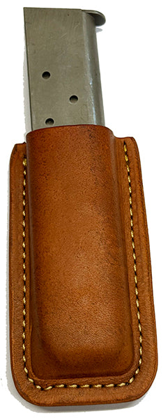 1911 - Single Magazine Pouch/Case/Holder - Form Fitted - Belt Clip On - Tan - Made in Texas