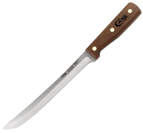 *Case Cutlery Slicer 9", Walnut handle, Stainless Steel. XX635 Pattern