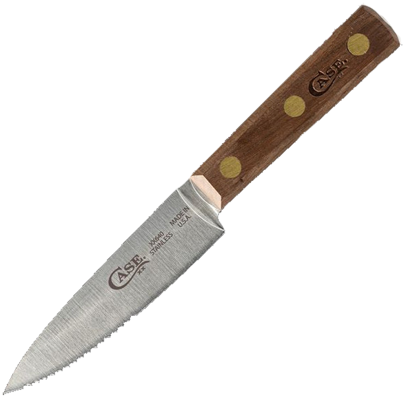 *Case Cutlery Steak Knife 4", Walnut handle, Stainless Steel. XX635 Pattern