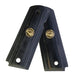 Black Rosewood 1911 Full Size Grips Smooth Eagle Gold Medallion - WoodWorld of Texas