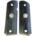 Black Rosewood 1911 Full Size Grips Smooth Ruger Black Medallion - WoodWorld of Texas