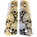 1911 Full Size Grips - UV of HD Image - "Skulls" HD / UV Image Printed Over Wood - WoodWorld of Texas