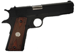 1911 Full Size Double Diamond Checkered Rosewood Grips w/ Colt Logo Silver Medallion - WoodWorld of Texas