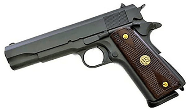 1911 Full Size Double Diamond Checkered Rosewood Grips w/ US Gold Medallion - WoodWorld of Texas