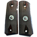 1911 Full Size Double Diamond Checkered Rosewood Grips w/ Texas Medallions - WoodWorld of Texas