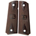 1911 Full Size Double Diamond Checkered Rosewood Grips w/ US embossed - WoodWorld of Texas