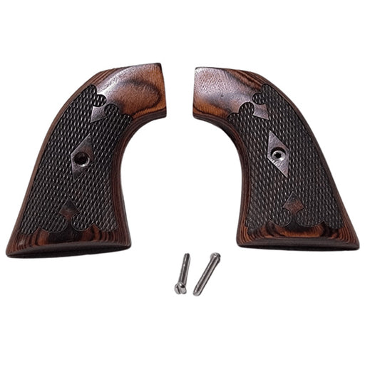 Pietta 1873 .45 SA “Gentleman” Rosewood Grips Checkered - WoodWorld of Texas