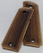 1911 Officers Model / Compact Grips Unfinished Walnut Checkered with Beaded Border - WoodWorld of Texas