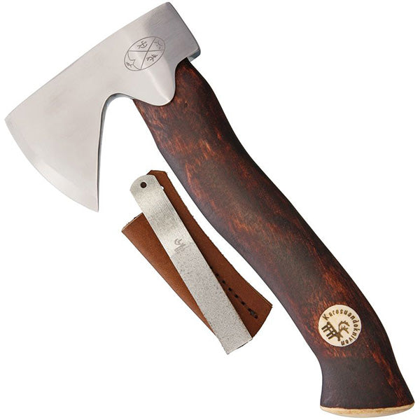 Karesuando Kniven  Unna ksu Hunters Axe Brown 8 3/4" OAL