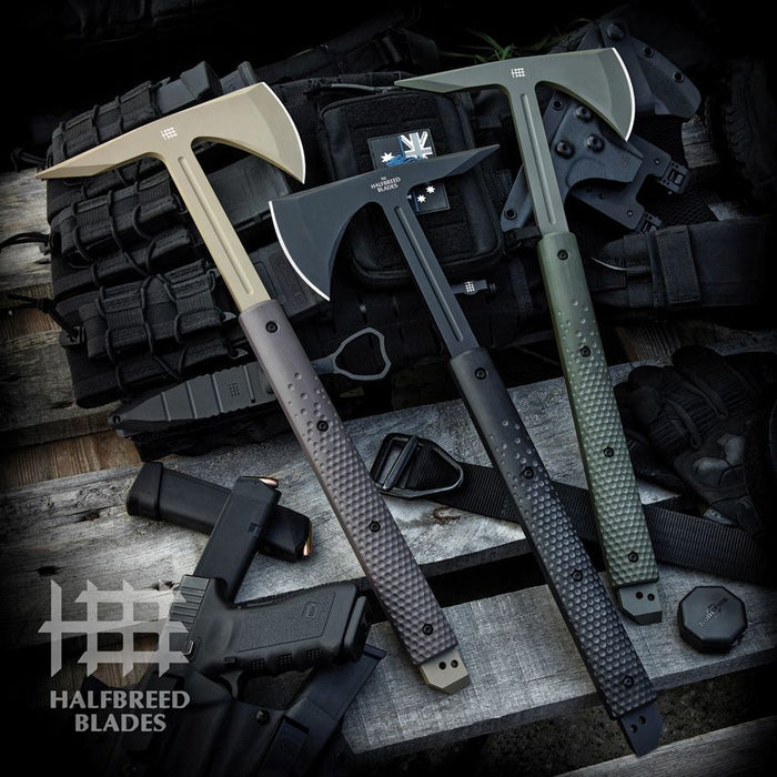 Halfbreed Blades  Large Breaching Axe OD Green 18.38" OAL