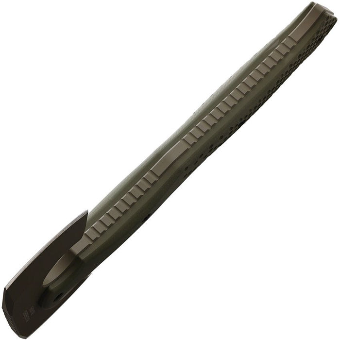 Halfbreed Blades Compact Battle Axe 12.63" OAL OD Green - CLOSEOUT
